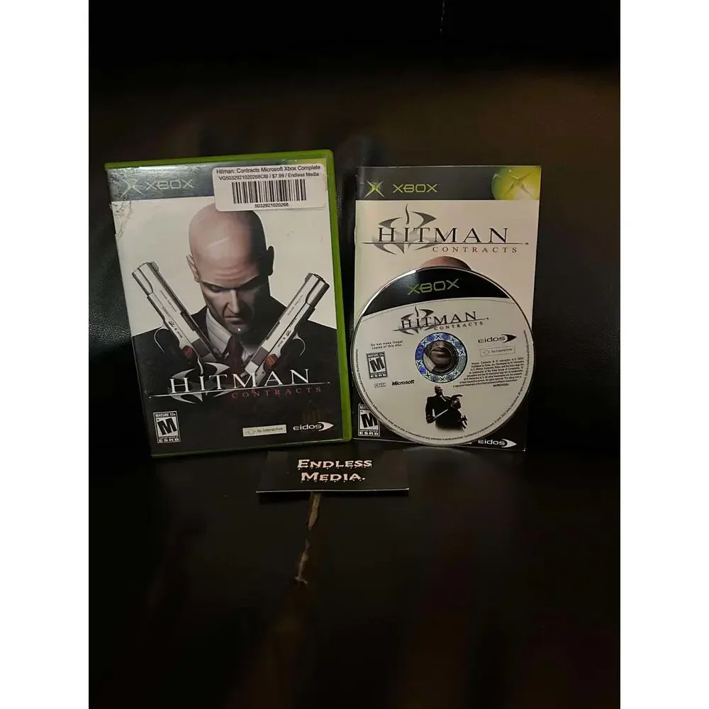 Hitman Contracts Microsoft Xbox CIB Video Game